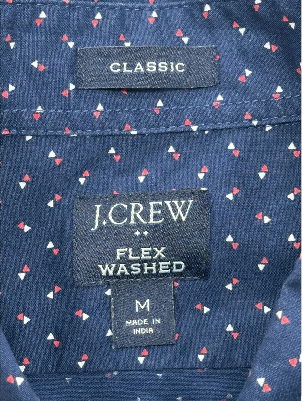 J Crew Classic Flex Washed Oxford Button Up Blue Mens M